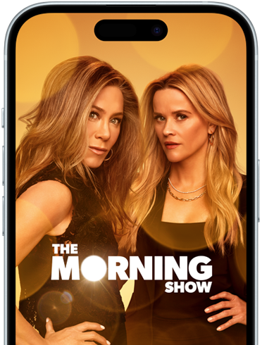 iPhone 15 s puštěným seriálem The Morning Show z Apple TV+